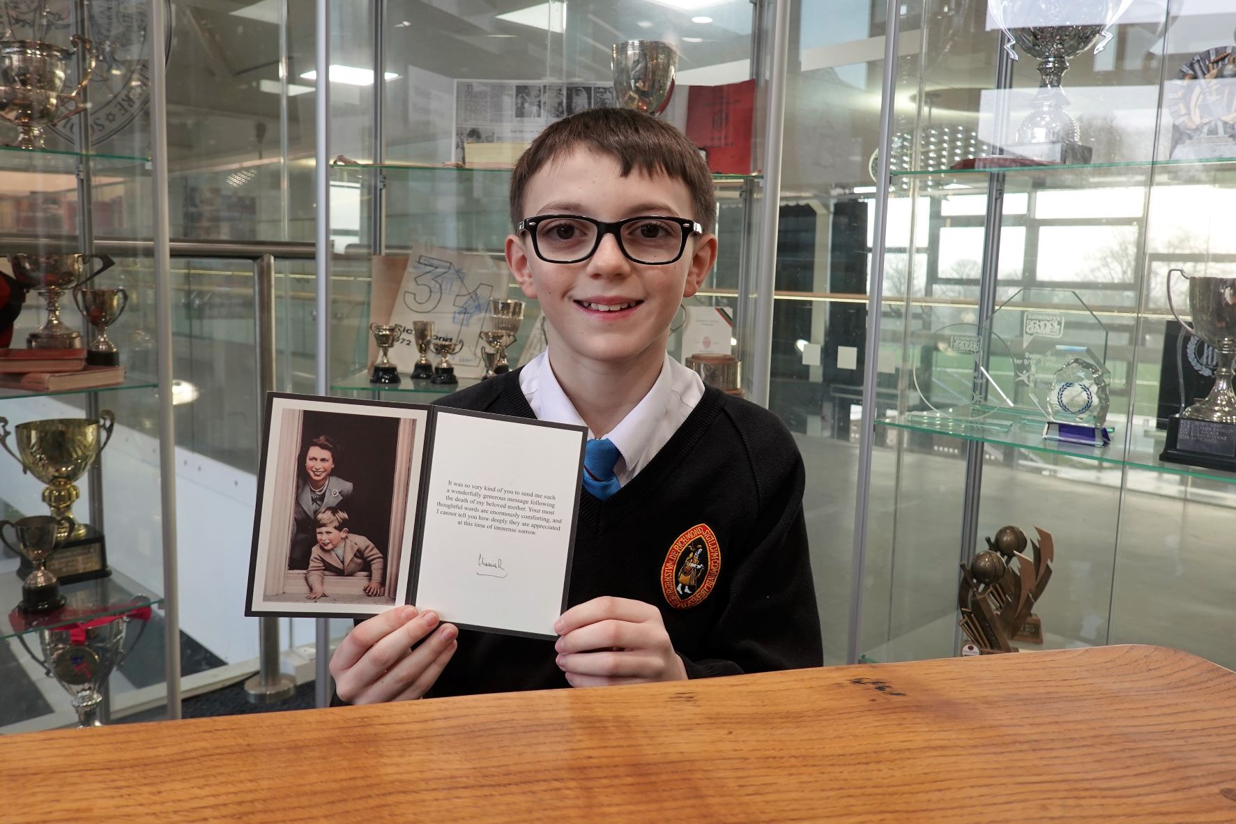 Will Cooke with his letter from King Charles lr-3674d970