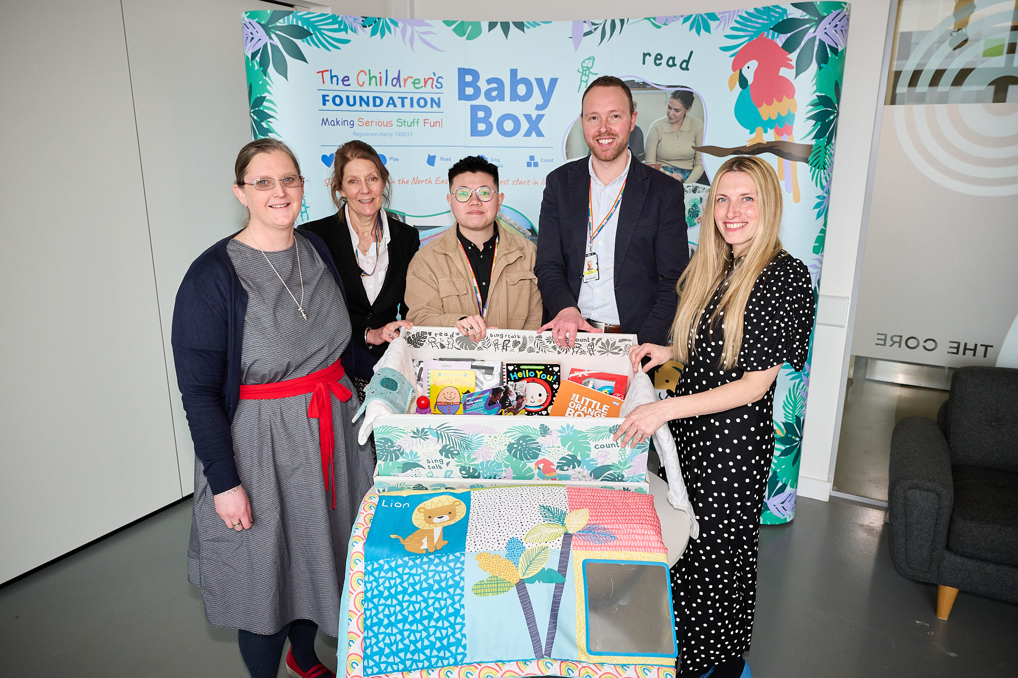 The Baby Box team from The Children's Foundation
