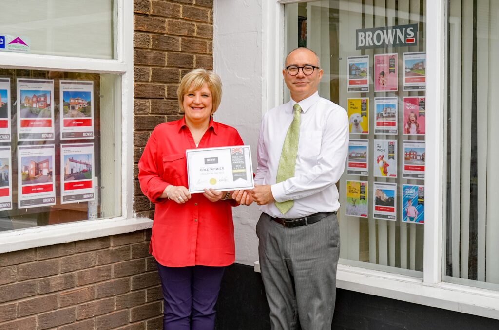 Browns' residential property consultant Andrea McCarthy and valuer Tony Aspinall