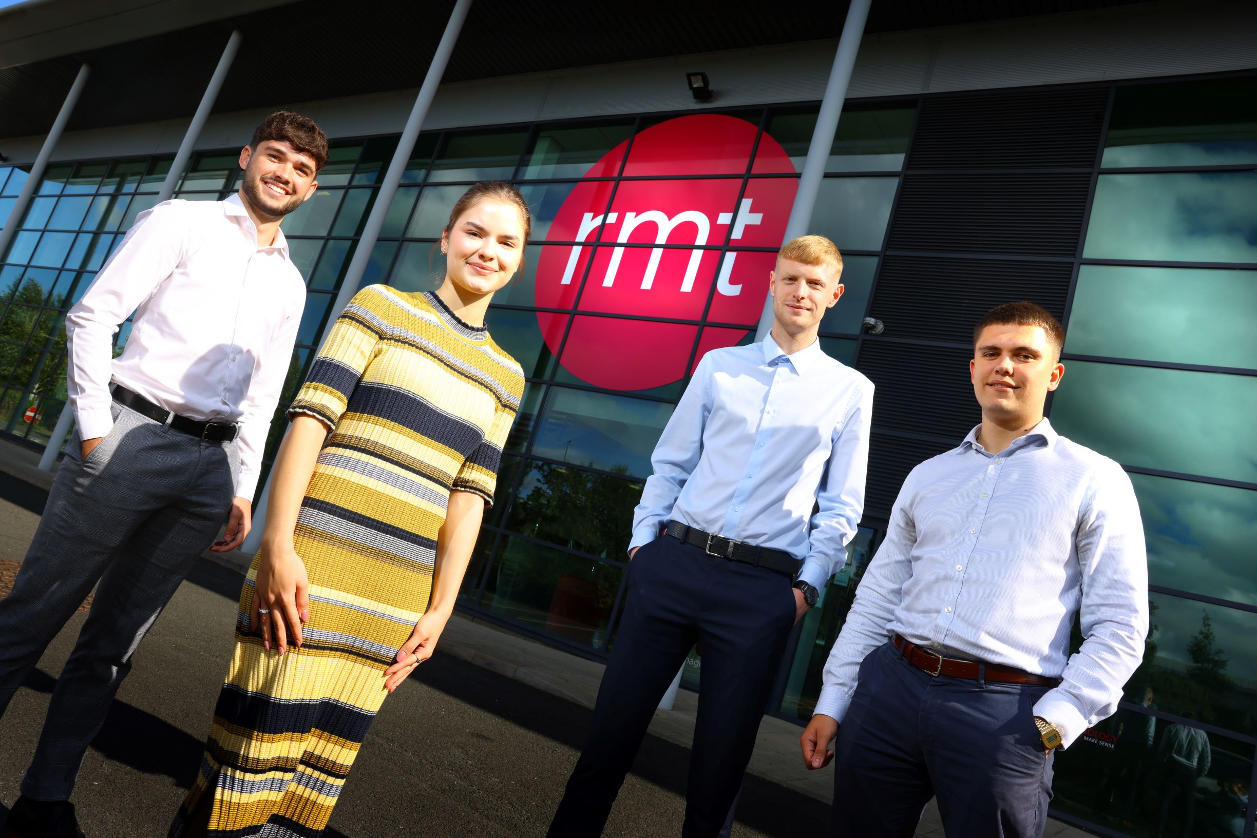 Aidan Duke, Natalia Kostenko, Josh Bond and James Hopkinson of RMT Accountants & Business Advisors