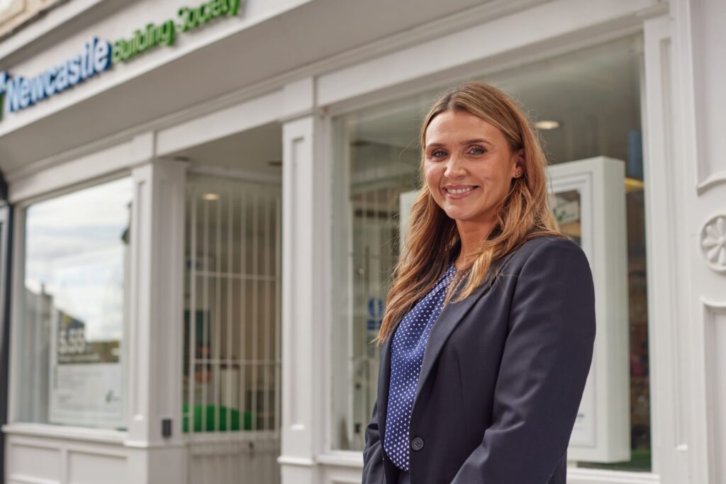 Faye Dale, manager of Newcastle Building Society's Sadler Street branch in Durham