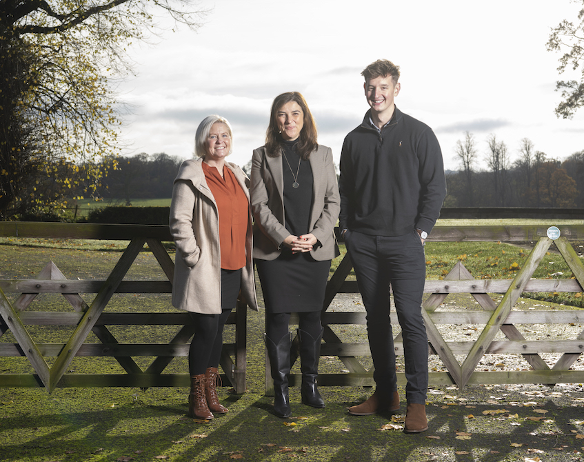 (L-R) Victoria Pritchard, regional manager at SUEZ recycling, Vicki Mordue, founder of Biodiverse Consulting, John Aynsley, strategic land buyer at Barratt Developments North East.