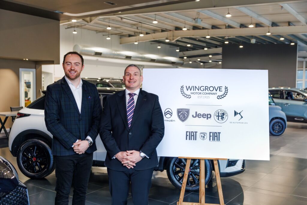 (left) Wingrove Motor Company managing director Josh Parker with group commercial director David Guy