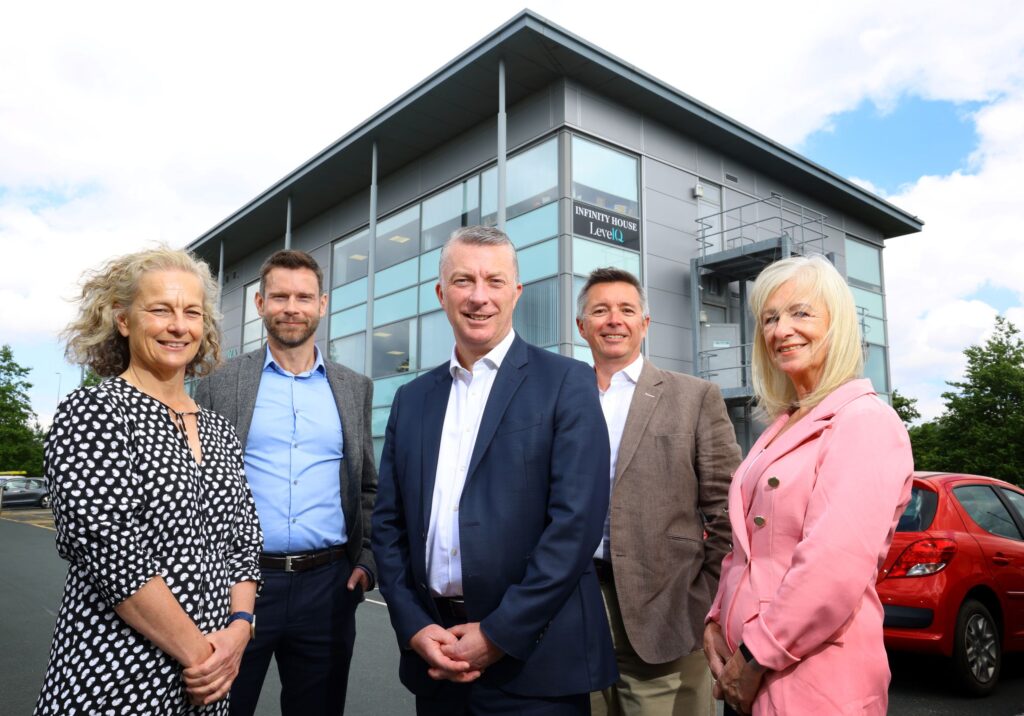 (from left) Jane Siddle and Jonathan Armitage of NEL Fund Managers, North East Chamber of Commerce chief executive John McCabe, and Paul Scott and Carolyn McGregor of NEL Fund Managers