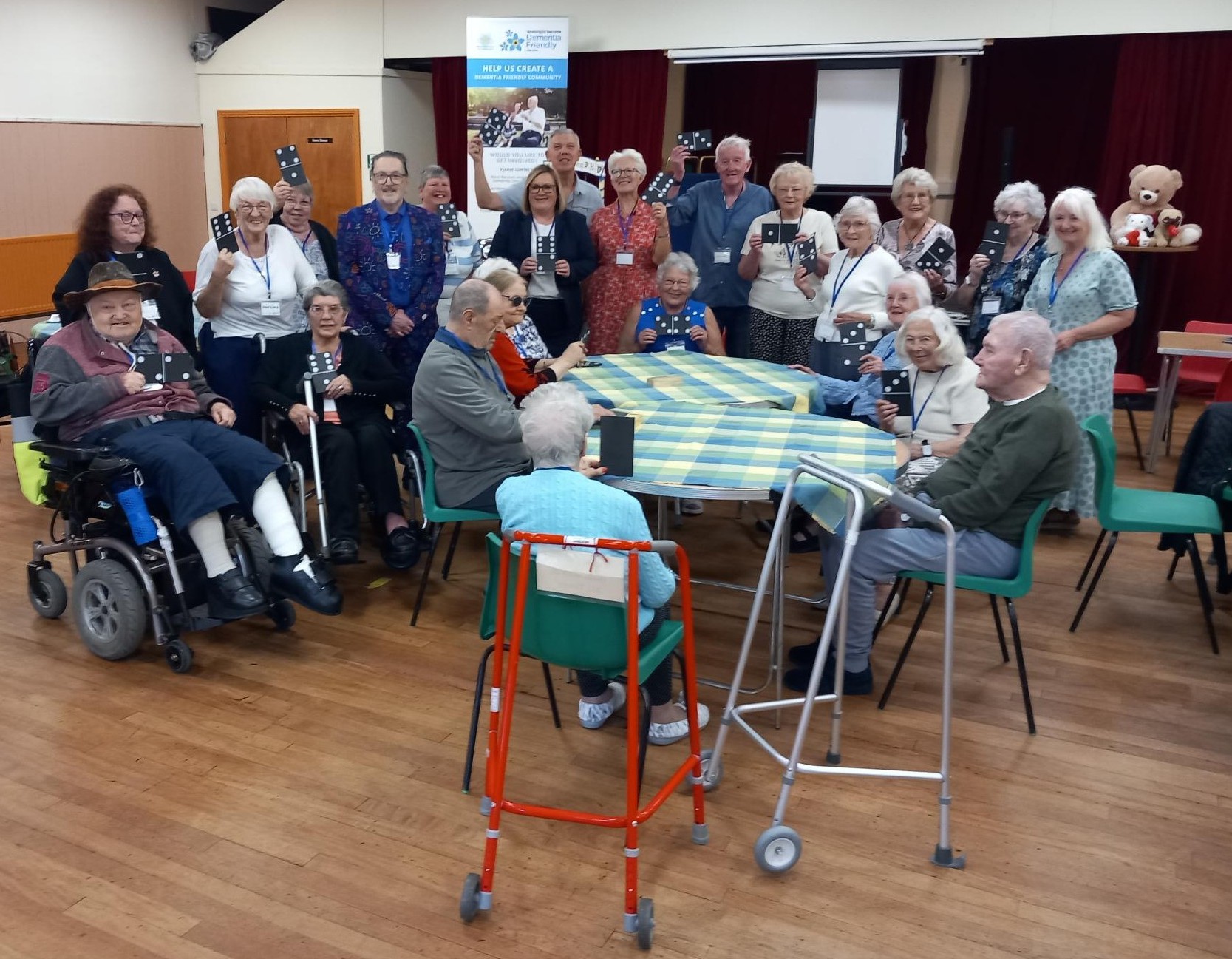 Guests and organisers at one of the West Rainton & Leamside Village Partnership's Doors Open, Kettle On afternoon teas, along with (centre, back) Kate Culverhouse of the Banks Group